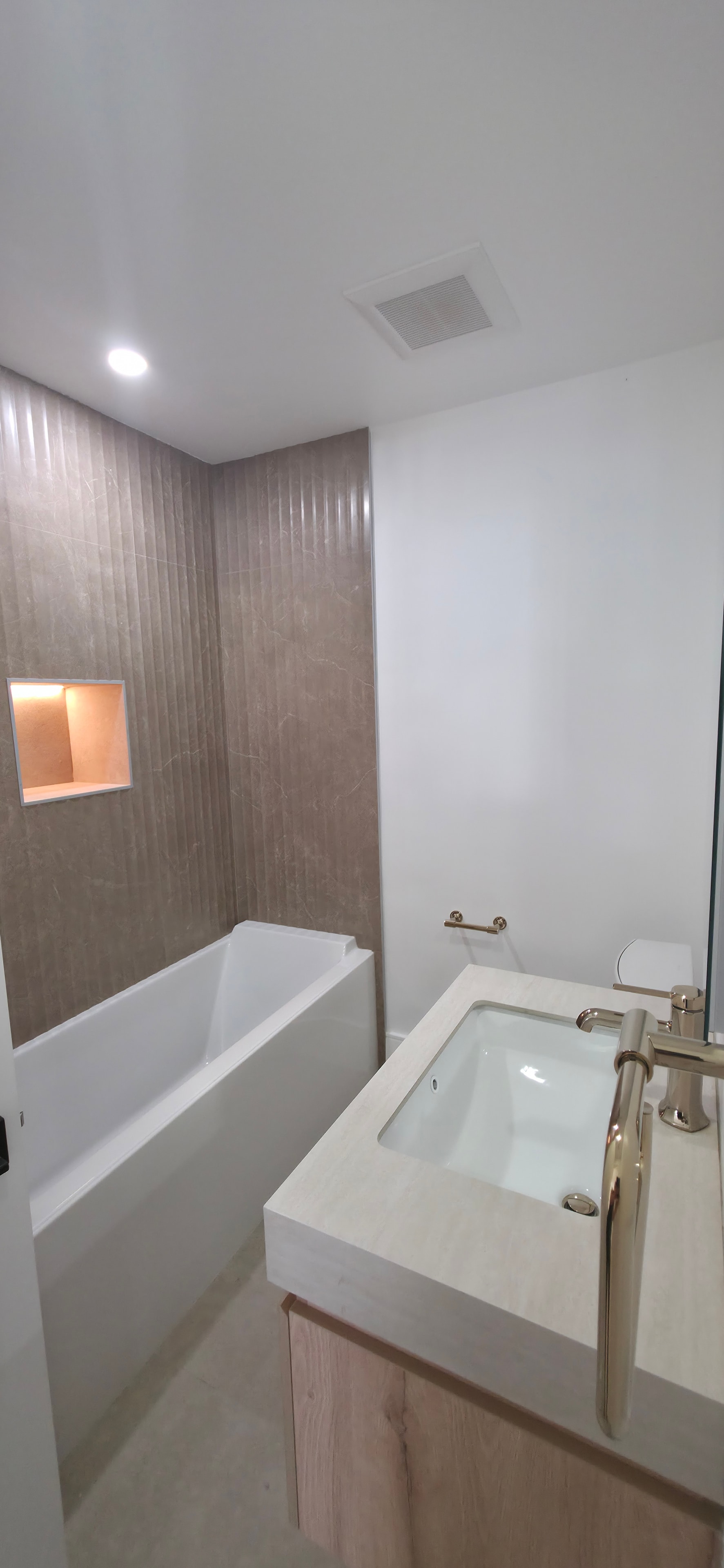 Custom bathroom tile work and shower installation