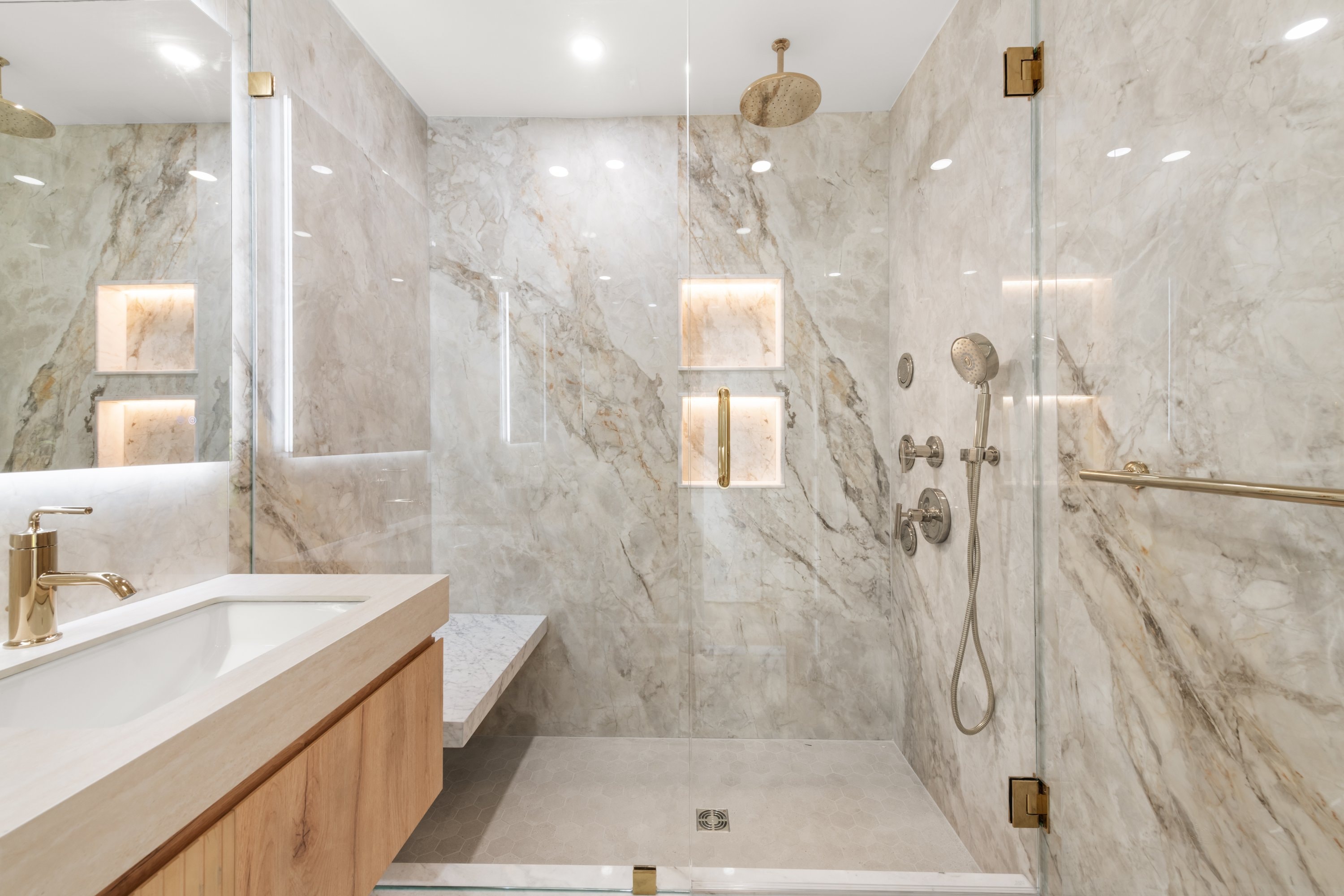 Walk-in shower conversion in Darien CT